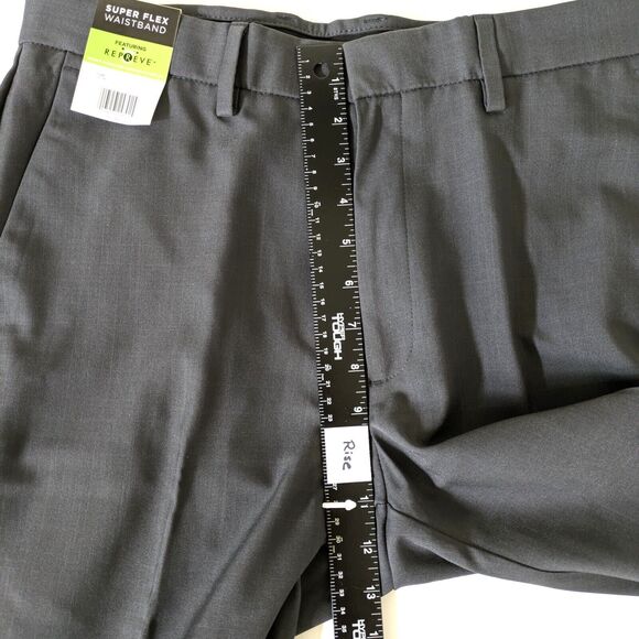 Kenneth Cole Men's Gray Techni-Cole Performance Slim Fit Pants Size 32 x 34 - Picture 10 of 15